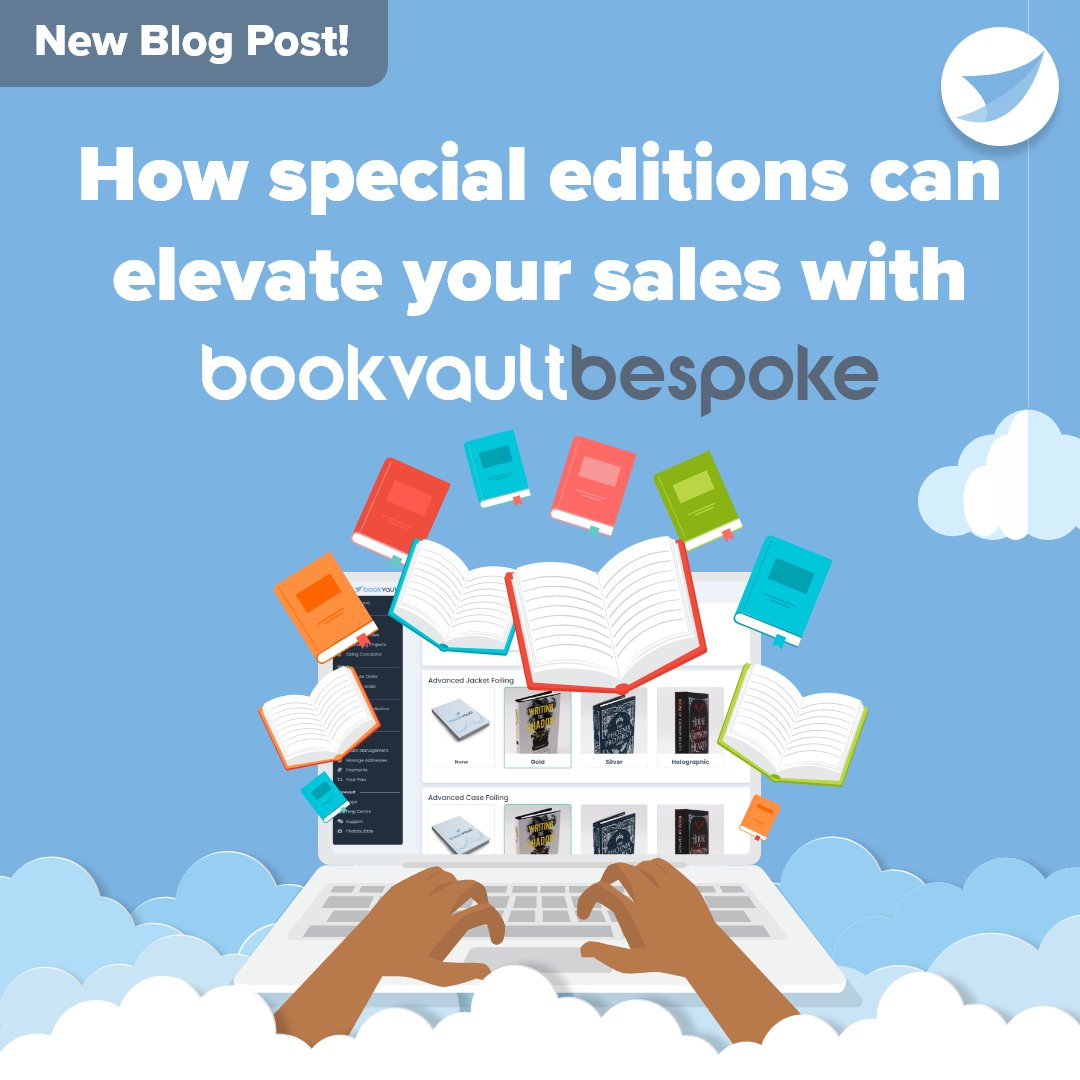 Find out what our latest bespoke features can do for you in our latest blog!
hubs.li/Q02vwpcD0

#Bookvault #PrintOnDemand #IndieAuthors #WritingCommunity #IndieWriter #BookLovers  #BookLaunch #Book #Author #PublishingTips #CreativeWriting #BookPromotion #WritersCommunity