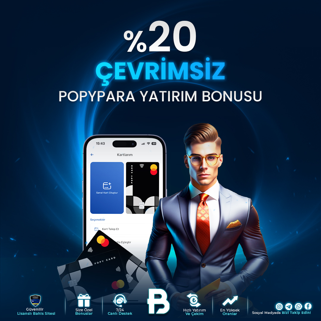 ParkBahis'e #PopyPara ile yatırım yapan herkes kazanıyor!
PopyPara ile yaptığın yatırımlarda %20 #ÇevrimsizBonus ParkBahis'de

ParkBahis'de kazanmaya bahane çok. Şimdi yatırım yap ve kazanmaya başla

ParkBahis Giriş: tinyurl.com/Parkbahisgiris

#ParkBahis #bahis #yatı...