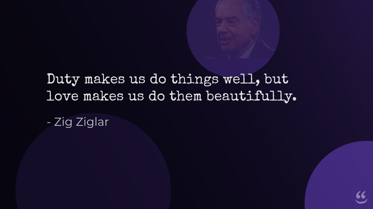 Thanks Zig Ziglar for this beautiful quote #ZigZiglar #ZiglarQuotes #QOTD