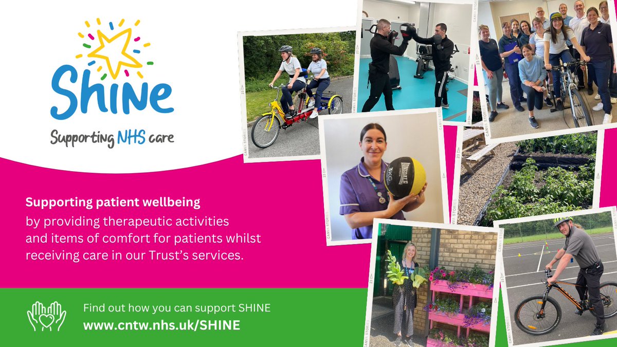 Want to make a difference to patients receiving mental health, learning disability and neurological care in Cumbria? @CNTWNHS's SHINE fund helps provide the 'extras' that can make a real difference. Find out how you can support the charity today. Visit stge.co/3y9xci8