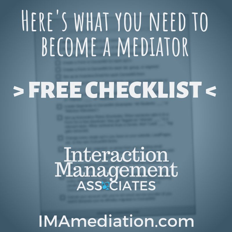 Considering a career in mediation? Take a peek at what that takes: free checklist >> bit.ly/3WbJhh5 #mediation #mediator #becomeamediator #mediationskills #conflictresolution #conflictmanagment #mediate #mediatortraining #mediationtrainingcourse #conflict #checklist