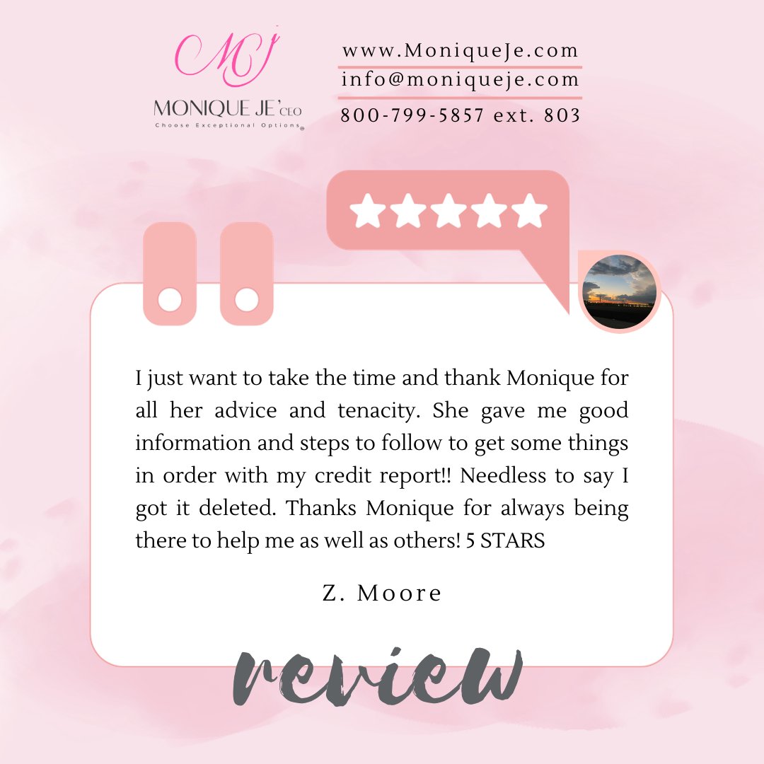 Thrilled to receive positive feedback from my client! Seeing my coaching make a difference in people's lives is always a pleasure. Thank you for sharing your experience.😍 Head on to linktr.ee/moniquejeceo to book with me today! #clientreview #happyclient #coaching #MoniqueJeCEO