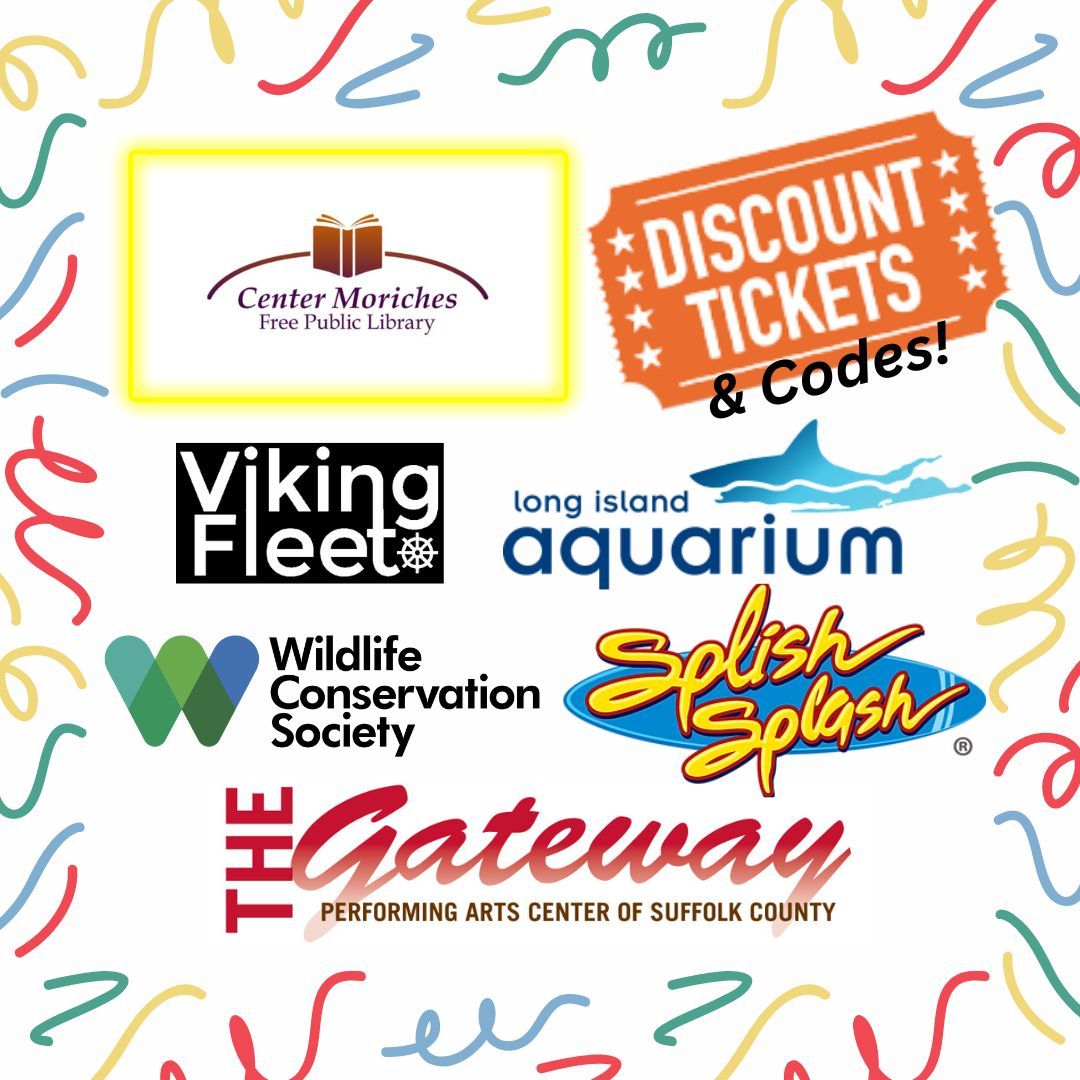 Check out discount tickets & codes, now available to Center Moriches library cardholders, at centermoricheslibrary.org/online-resourc…! #cmorlibrary