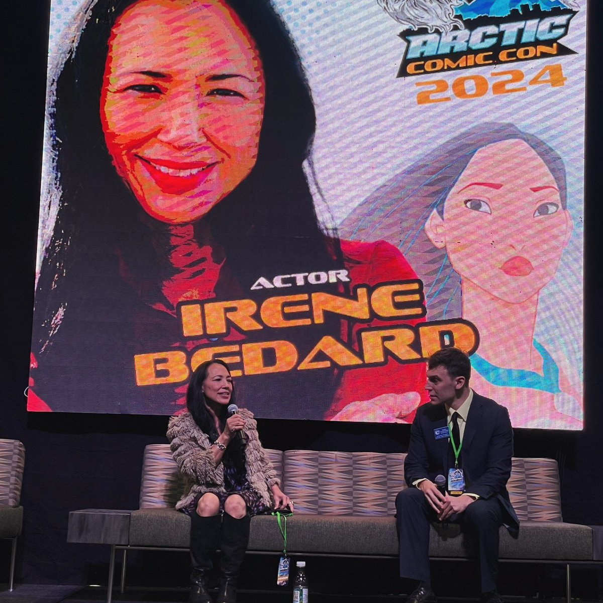 It was an honor to interview the great Irene Bedard at this year's  @ArcticComicCon! From live action work, to voice acting, to music, to her  own production company, Irene has been a, image size:1200x1200