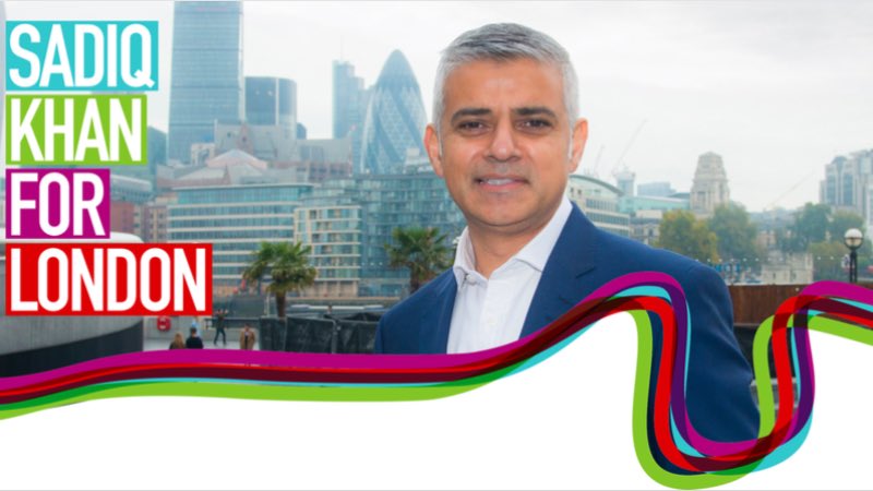 #SadiqKhan4London.   #StandUp2Racism