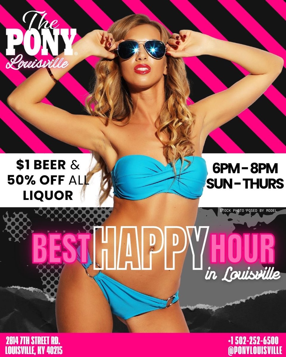 Need to unwind?
Come check out our Happy Hour at #ThePony...it's the best in Louisville!
#HappyHour #Louisville #DrinkSpecials 😎