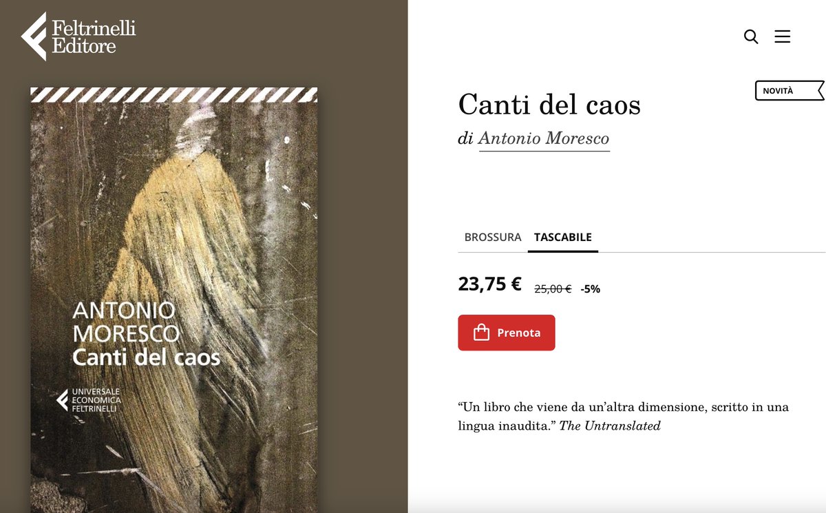 Look who's blurbing feltrinellieditore.it/opera/canti-de…