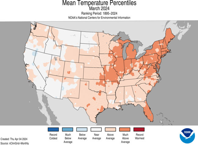 Climate Update | March was the 10th consecutive month with record-setting temperatures globally & the 31st warmest on record for #Nebraska. See the full summary from @NebraskaClimate here » ow.ly/kNnw50RqYBe #NebExt #newx #wx #ag