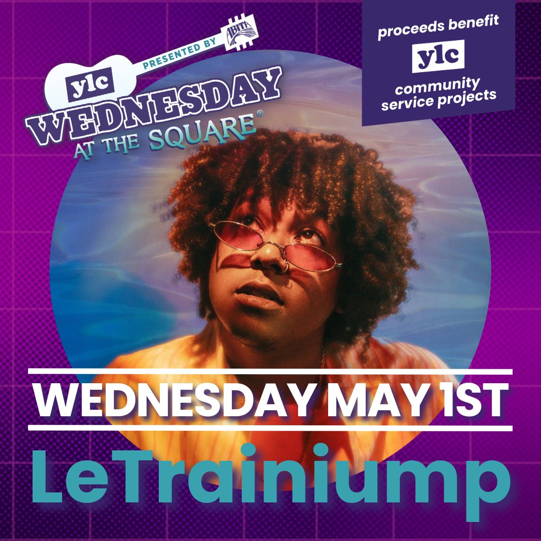 Don't miss LeTrainiump opening this Wednesday at Lafayette Square—come experience his electrifying blend of pop, soul, and electronic vibes live! 🎶✨