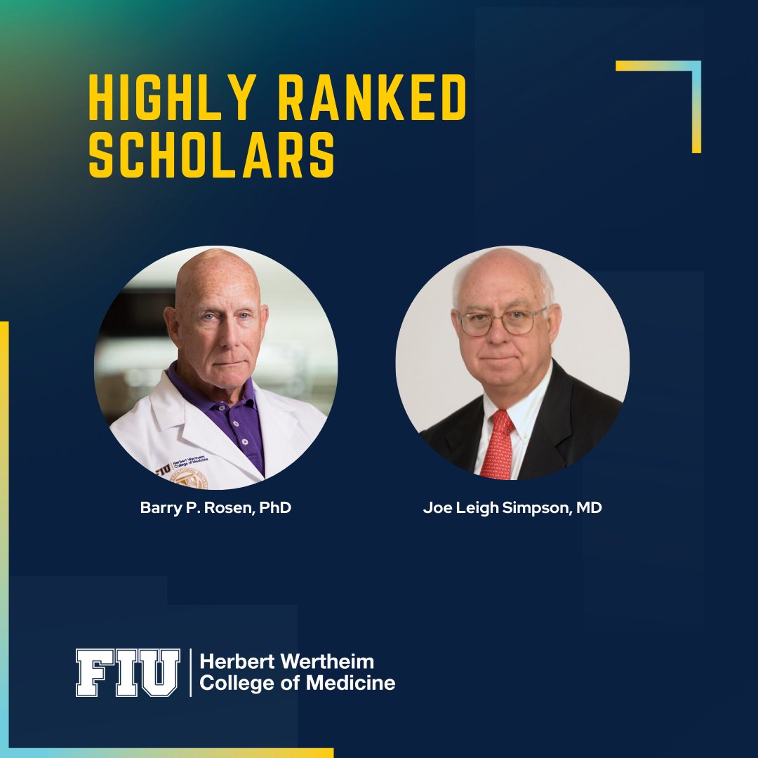 Congratulations to Barry P. Rosen, Ph.D., & Joe Leigh Simpson, M.D., recognized as Highly Ranked Scholars by @ScholarGPS! This prestigious acknowledgment highlights their exceptional scholarly contributions, placing them in the top 0.05% of all scholars globally.