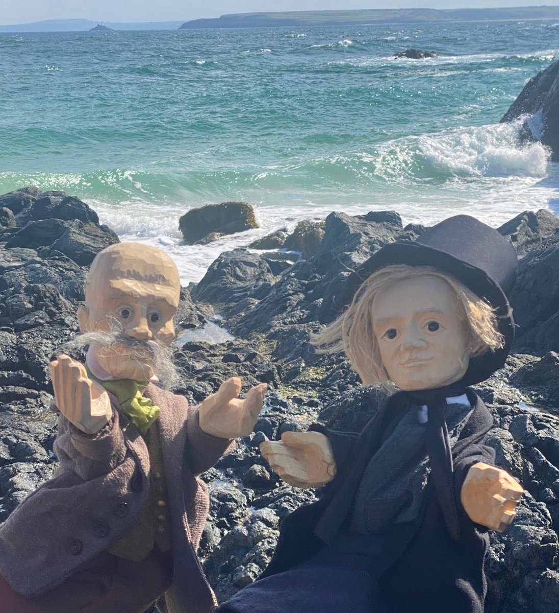 Mazed Tales (@mazed_tales) on Twitter photo Introducing William Bottrell and Robert Hunt, new Mazed puppets of the folklorists who collected tales from West Cornwall. Expect to see them out and about telling Cornish Tales.
Many thanks to <a href="/PuppetCraft/">PuppetCraft</a> for making them!
#Folklore #CornishFolklore #Cornwall #puppet #StIves Introducing William Bottrell and Robert Hunt, new Mazed puppets of the folklorists who collected tales from West Cornwall. Expect to see them out and about telling Cornish Tales.
Many thanks to <a href="/PuppetCraft/">PuppetCraft</a> for making them!
#Folklore #CornishFolklore #Cornwall #puppet #StIves