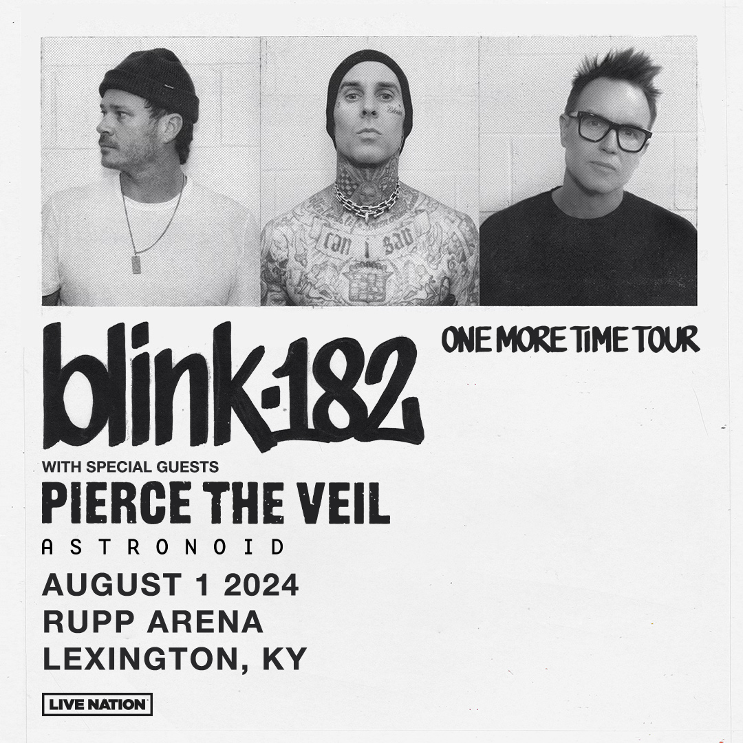 Summer's heating up even more with @Blink182, @PierceTheVeil, and now @astronoid joining the lineup in Lexington! 🔥 Don't miss this epic night at Rupp Arena on Thurs., August 1st! 🎸 Secure your tickets now! 🌟 🎟️: ticketmaster.com/event/16005F52…