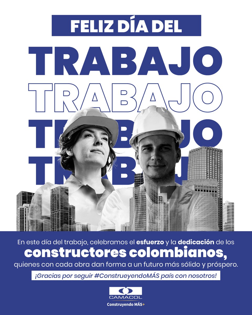 En el #DíaDelTrabajo, conmemoramos a todos los constructores que con su trabajo hacen posible que nuestras ciudades crezcan y prosperen. Su labor es fundamental para el desarrollo de nuestra sociedad. 🌇👷‍♂️ #DíaDelTrabajo #ConstruyendoElFuturo