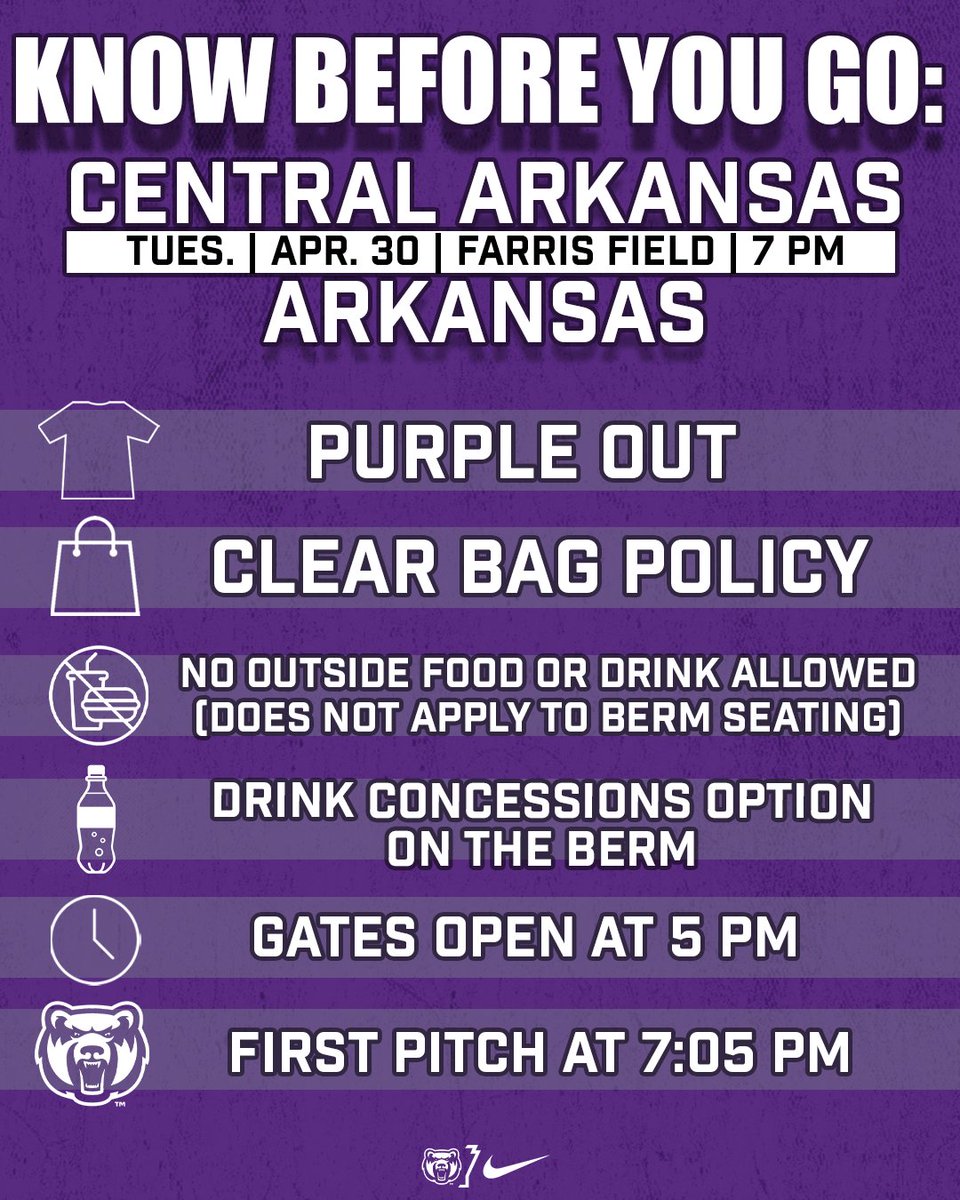 ‼️ Know Before You Go ‼️

#BearClawsUp