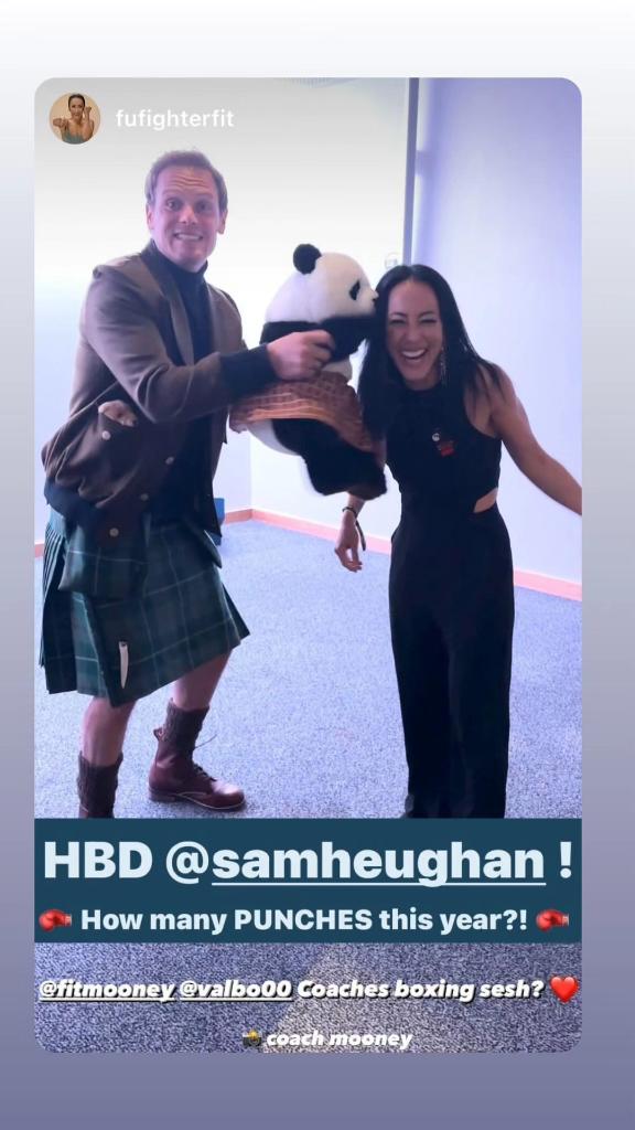 From IG @SamHeughan 🫶