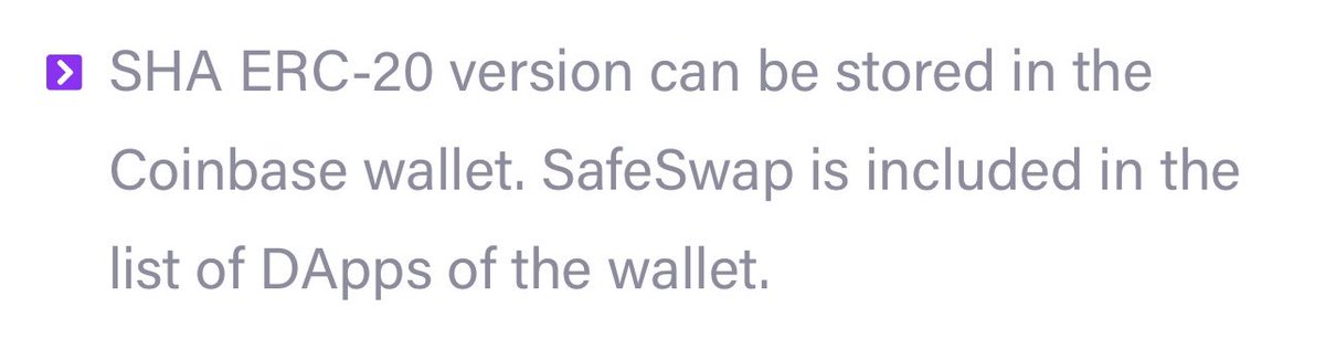 Did anyone in the #SafeHaven community catch this??

$SHA $VET @CoinbaseWallet 

#VeChain #Safeswap