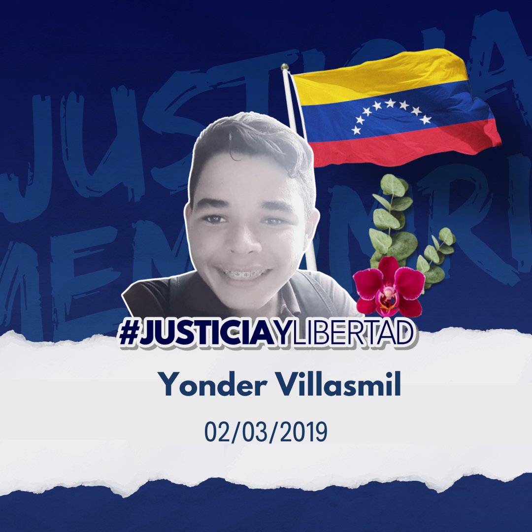 La corta vida de Yonder Villasmil fue arrebatada hace 5 años, el 2 de mayo de 2019, mientras ejercía su legítimo derecho a la protesta. Lo recordamos y abrazamos a su familia que aún no consigue justicia. ¡Siempre presente! #JusticiayLibertad