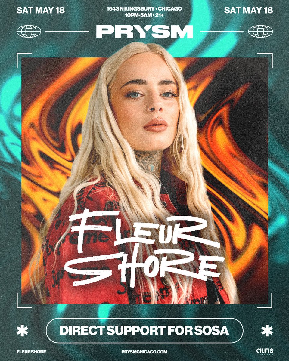 SUPPORT ADDED 🤝 Get ready for a UK house takeover as @fleur_shore joins the lineup on Saturday 5.18 providing direct support for @sosamusicuk! Tickets are already moving fast...lock yours in ASAP! 🎟️ -> hive.co/l/sosa0518