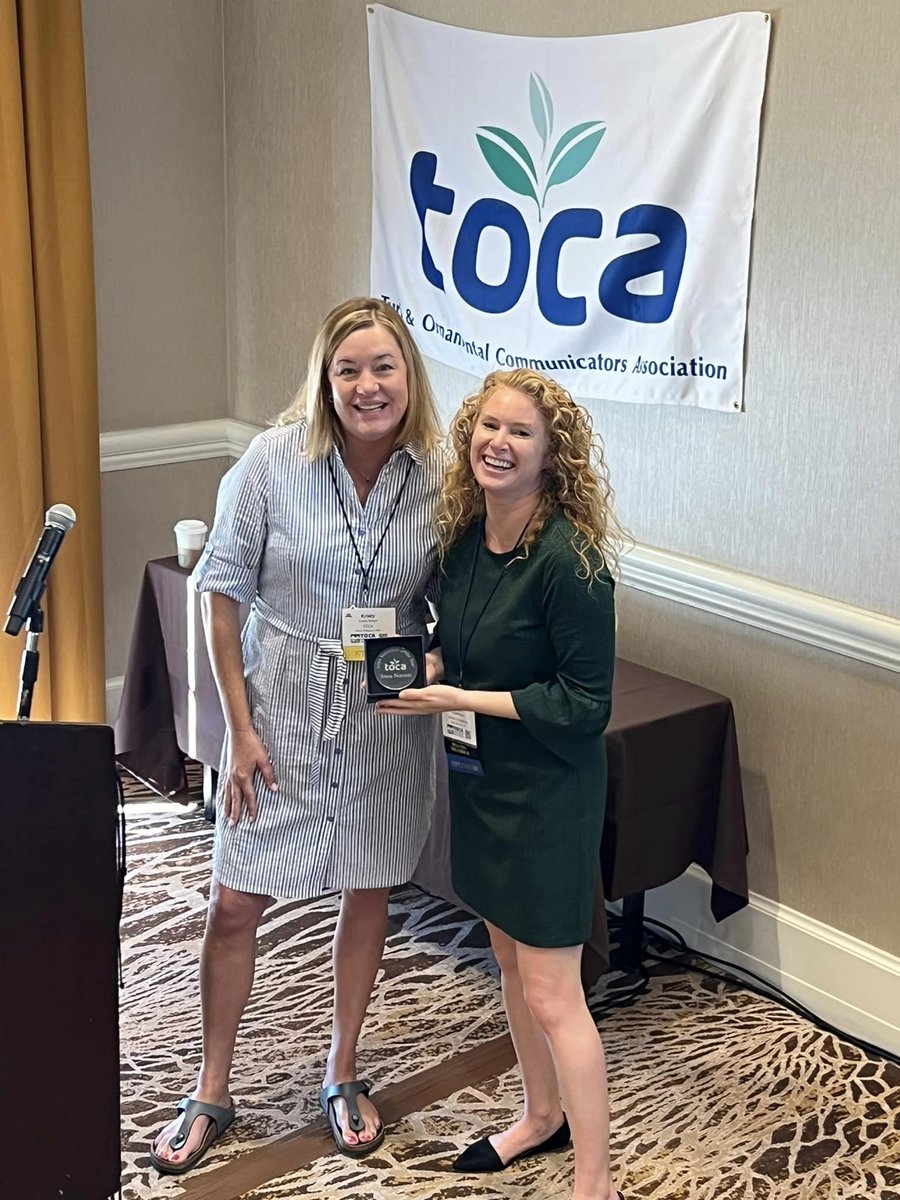 We presented our Volunteer of the Year Awards today at the 2024 TOCA Annual Meeting. Congratulations Scott Covelli and Tessa Norton on receiving this well-deserved honor. Thank you for all you do and your dedication to the industry! 📷Mark LaFleur