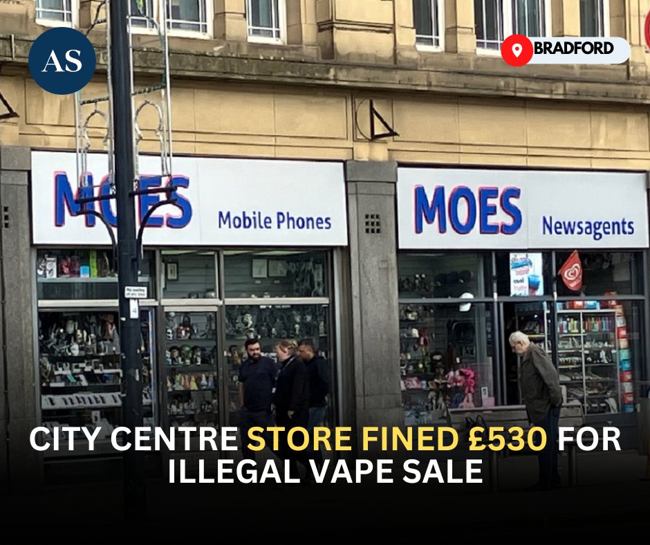 🚭 Boss of city centre shop in court after illegal vape was sold to 13-year-old. For more details:▶tinyurl.com/ywknmd68