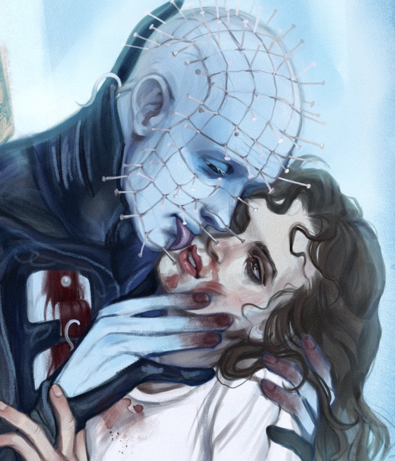 ✨🖤💀The Kiss 💀🖤✨
#Hellraiser #pinsty #dbd #DeadbyDaylight #horror #pinhead