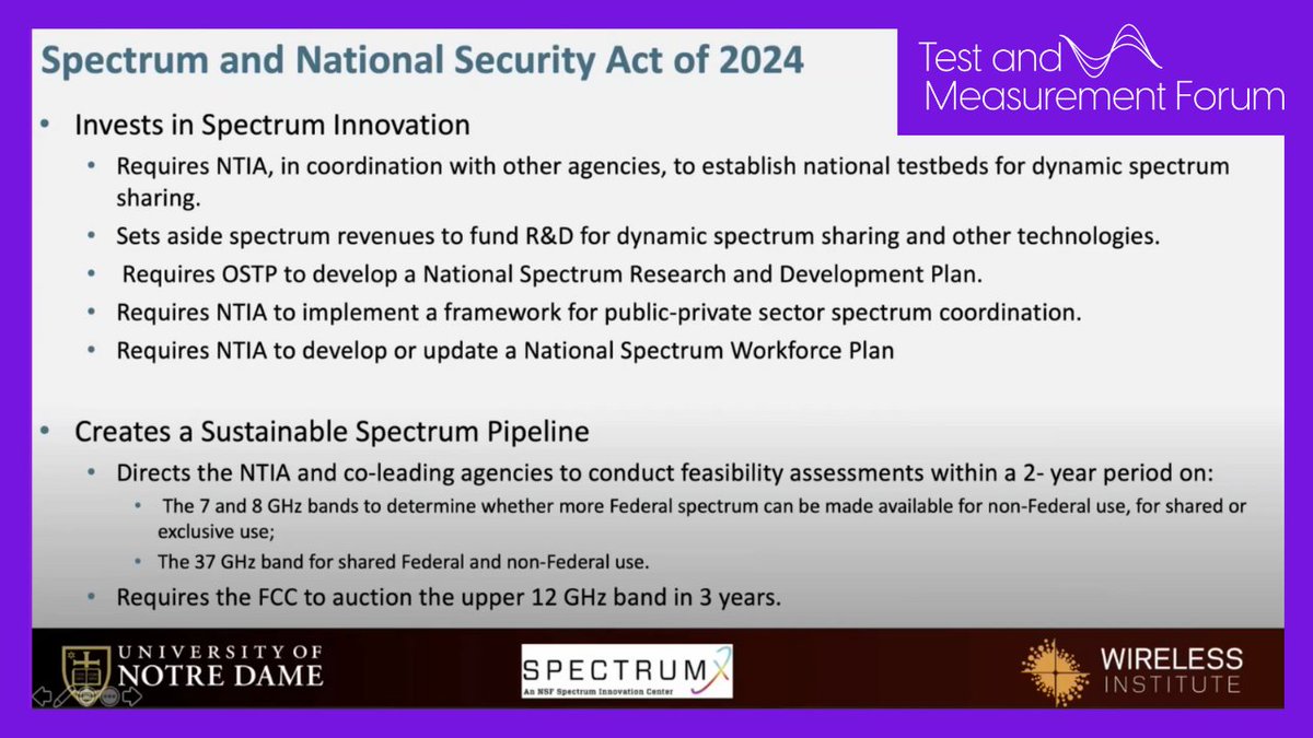 What does the spectrum landscape look like in 2024 and beyond? Join Test & Measurement Forum live right now to gain insights from Monisha Ghosh, Professor of Electrical Engineering, @NotreDame.👉hubs.ly/Q02vzZWy0