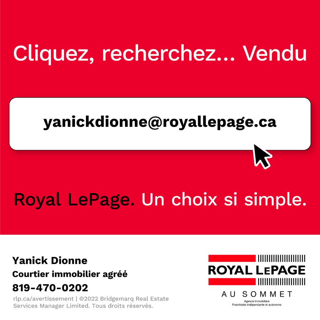 Pour vendre ou acheter je m’occupe de tout 🙌🔴⚪️⚫️

Yanick Dionne ☎️ 819-470-0202

#royallepageausommet #venduavecyanick #immobilier #realestate #royallepage