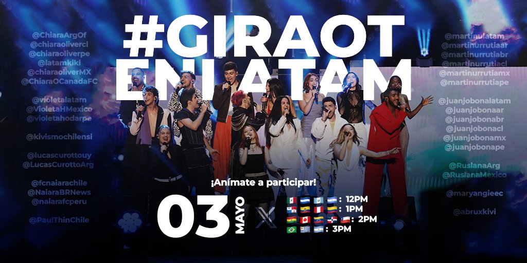 ¡Fans de OT en Latinoamérica! ¿Quieres que la gira llegue a tu país? Es hora de hacerlo realidad

Este viernes 3 de mayo, participa con el #.GIRAOTENLATAM para hacernos notar (sabemos que por logística es imposible ahora, queremos hacer ruido y que vean estamos dispuestos a todo)…