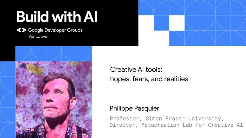 Professor Philippe Pasquier will be joining the Google Developer Group on May 4th for a talk exploring creative AI! Pasquier will introduce new tools and discuss how creative AI will impact creators, students, educators, and the industry. RSVP: ow.ly/29oP50Rrl4k