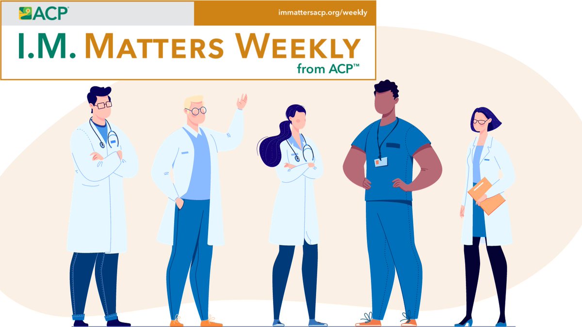 Read some of the latest in @IMMattersACP Weekly: immattersacp.org/weekly 🔸 USPSTF recommends biennial breast cancer screening for women ages 40 to 74 years 🔸 EHR alert had small effect on lipid therapy in highest-risk patients 🔸 New video from ACP: Firearm injury in our lane