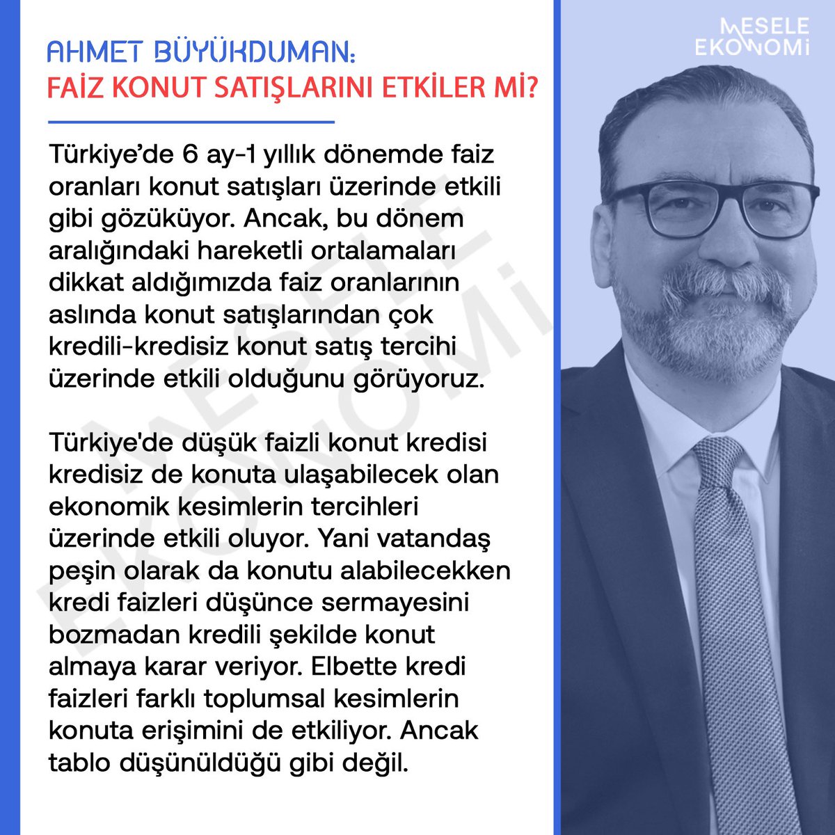 Faizler de konut kredi faizleri de artıyor. Peki faizlerdeki yükseliş konut satışlarını nasıl etkiliyor? 🔎 @AhmetBuyukduman anlattı.👇