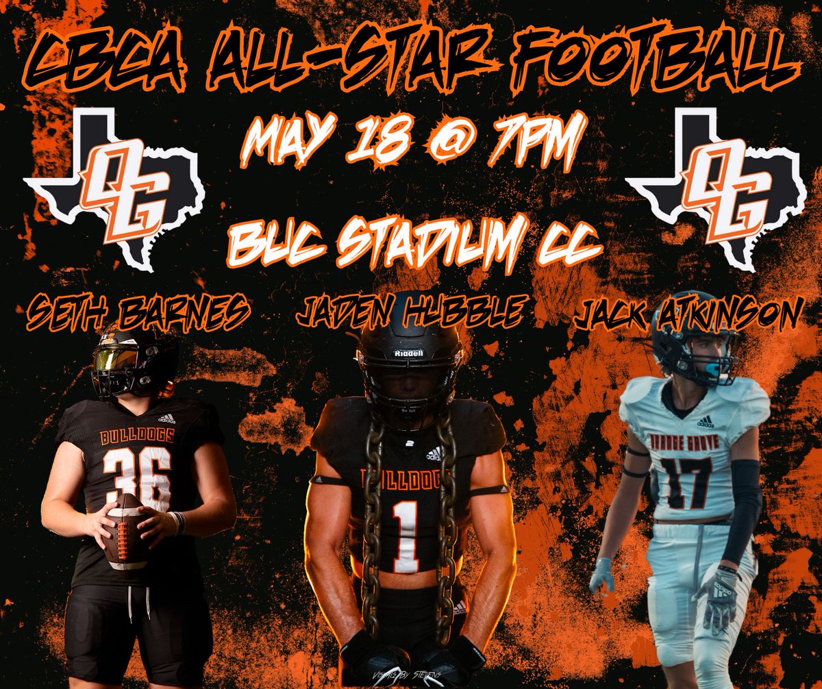 Congrats to our All-Star Football boys for being selected to compete! GO GET EM BULLDOGS!