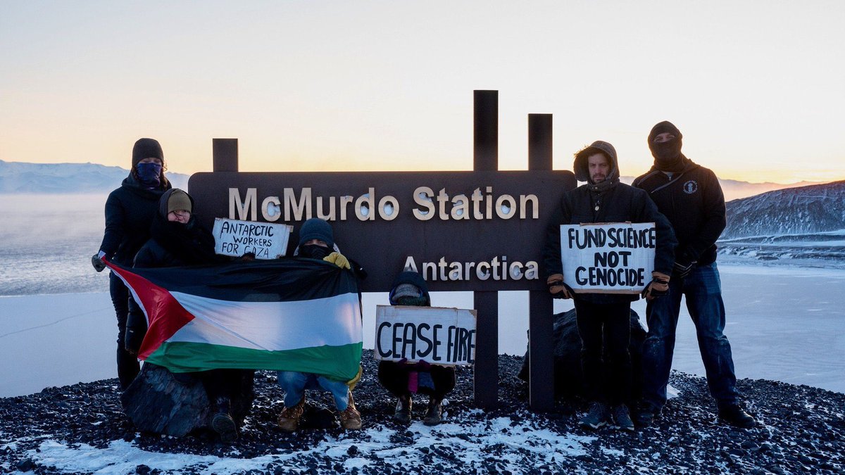 This is spectacular.

Even people in Antarctica are protesting for Palestine, braving the blistering cold.

Love for a free Palestine resonates across all seven continents.

🇵🇸🇵🇸🇵🇸🇵🇸🇵🇸🇵🇸🇵🇸🇵🇸🇵🇸