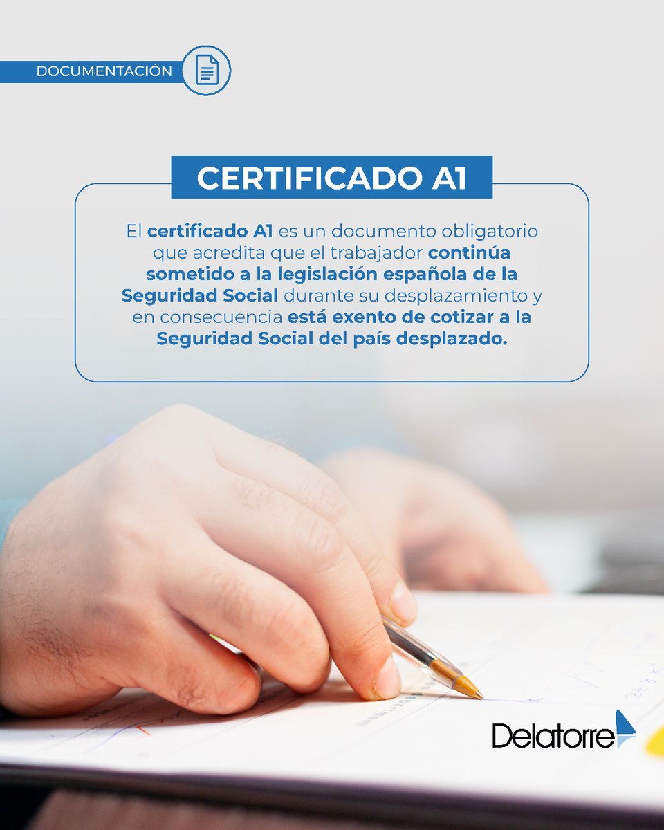 ¿Sabes lo que es el certificado A1 📑 y para qué sirve?

#delatorreasesores #certificadoa1 #seguridadsocial #trabajador