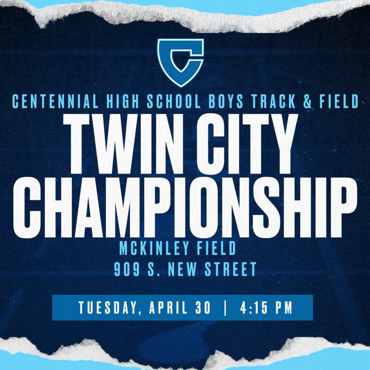 Good luck to the Boys Track & Field team today at the Twin City Championship!  #IfItAintBlueItAintTrue #FullyCharged