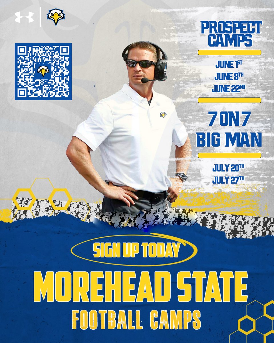 🚨Take your skills to the next level at Morehead State Football Camps! Join us this summer for a unique opportunity to elevate your game through skill development!! HS teams we still have spots available  in our 7-on-7 tournaments.🚨 #SkoEagles #SoarHigher 🦅