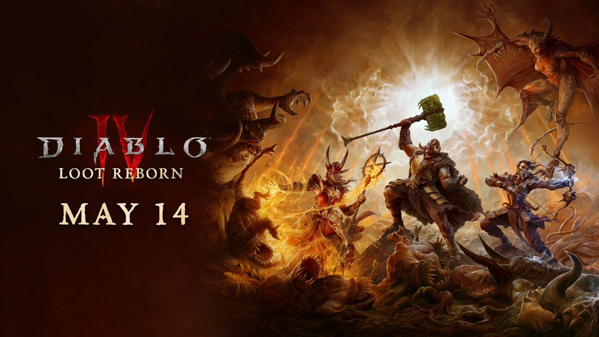 ⚡️ Diablo 4'ün 4. Sezonu Loot Reborn, 14 Mayıs'ta geliyor! #Diablo4 #OyunGünlüğü