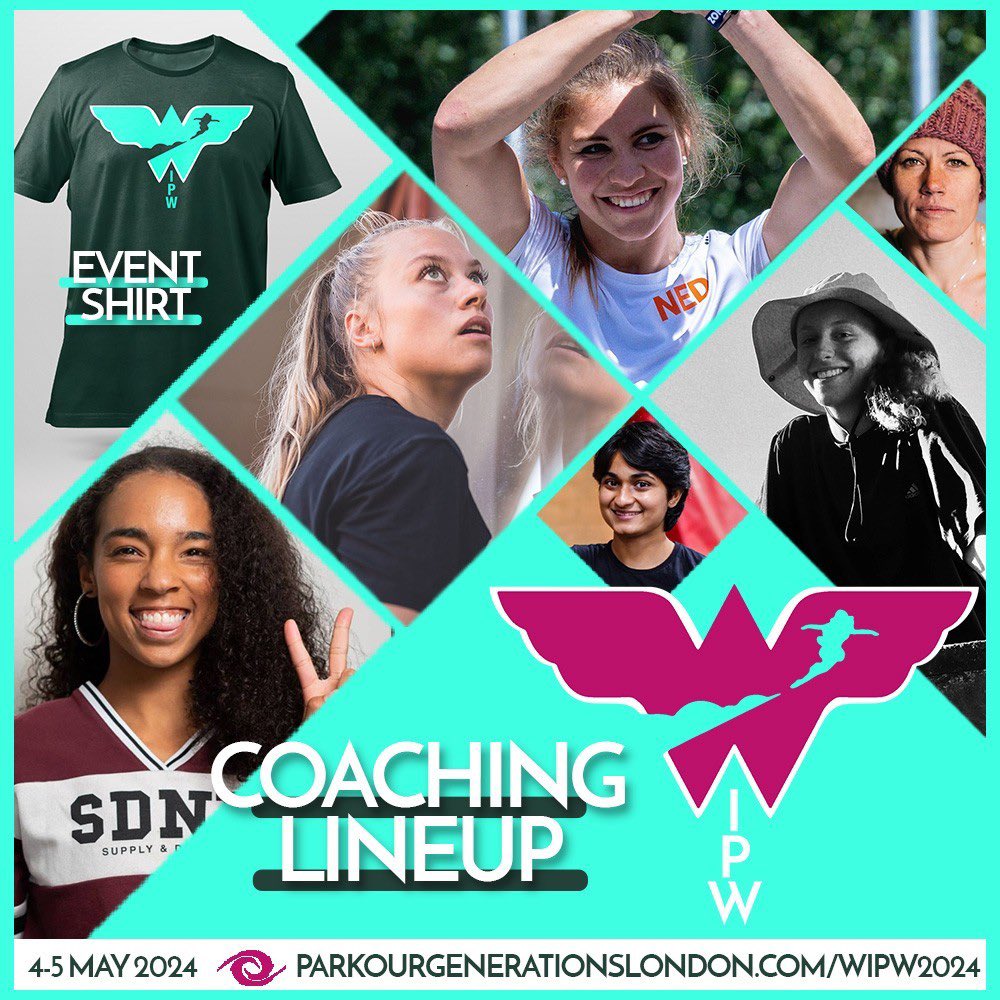 Women’s Parkour Weekend is here!

A weekend of workshops, training, games, fun and sharing with some of the best women movement coaches in the world. Open to ALL levels.

Get your ticket now!

Date: 4-5 May 20224⁠
Time: 9am-6pm⁠
Place: London⁠, UK⁠
parkourgenerationslondon.com/wipw2024/