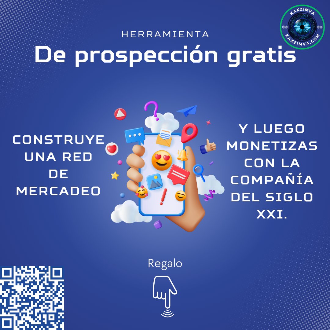 💥HERRAMIENTA GRATIS💥 📣 Construye una red de mercadeo y gana con el comercio E. 📲  bit.ly/3JusJJG #Factor4Kaxzimva #Emprendimientos #MacIA #Kaxzimva #MiTiendaKaxzimva #LiveGoodKaxzimva #Liderazgo #IA #Python #Binance #Bitcoin #Criptomonedas #Publicidad #TomaNota