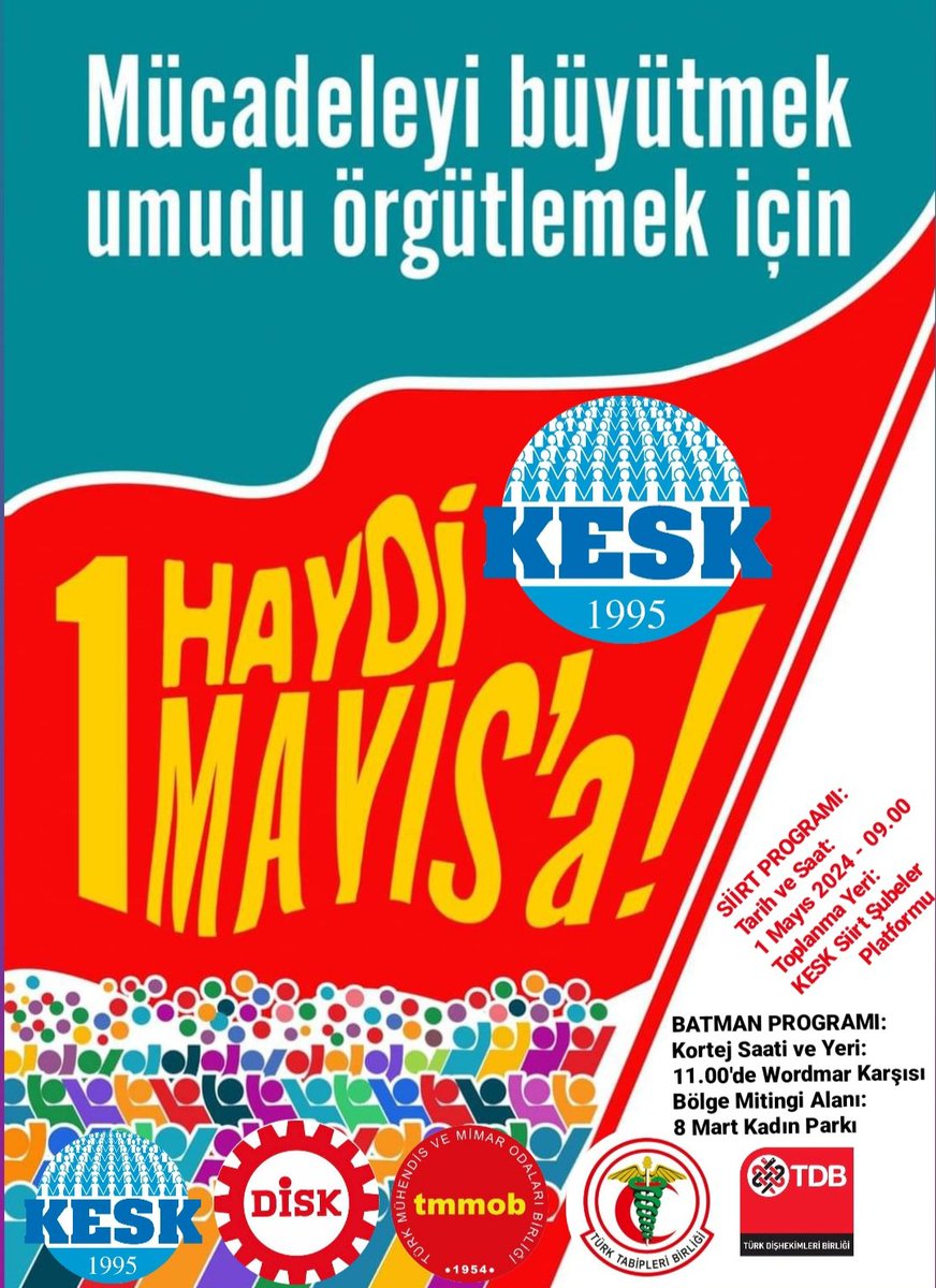 1 Mayıs’ta alanlardayız! #HerYerTaksimHerYer1Mayıs