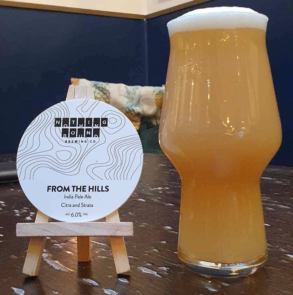 FRESH ON TAP! From The Hills 6.0% Citra & Strata IPA from @NothingBound