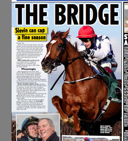A good day's tipping in @isfearranstar with two headline tips winning at 6-1 and 2-1 @punchestownrace