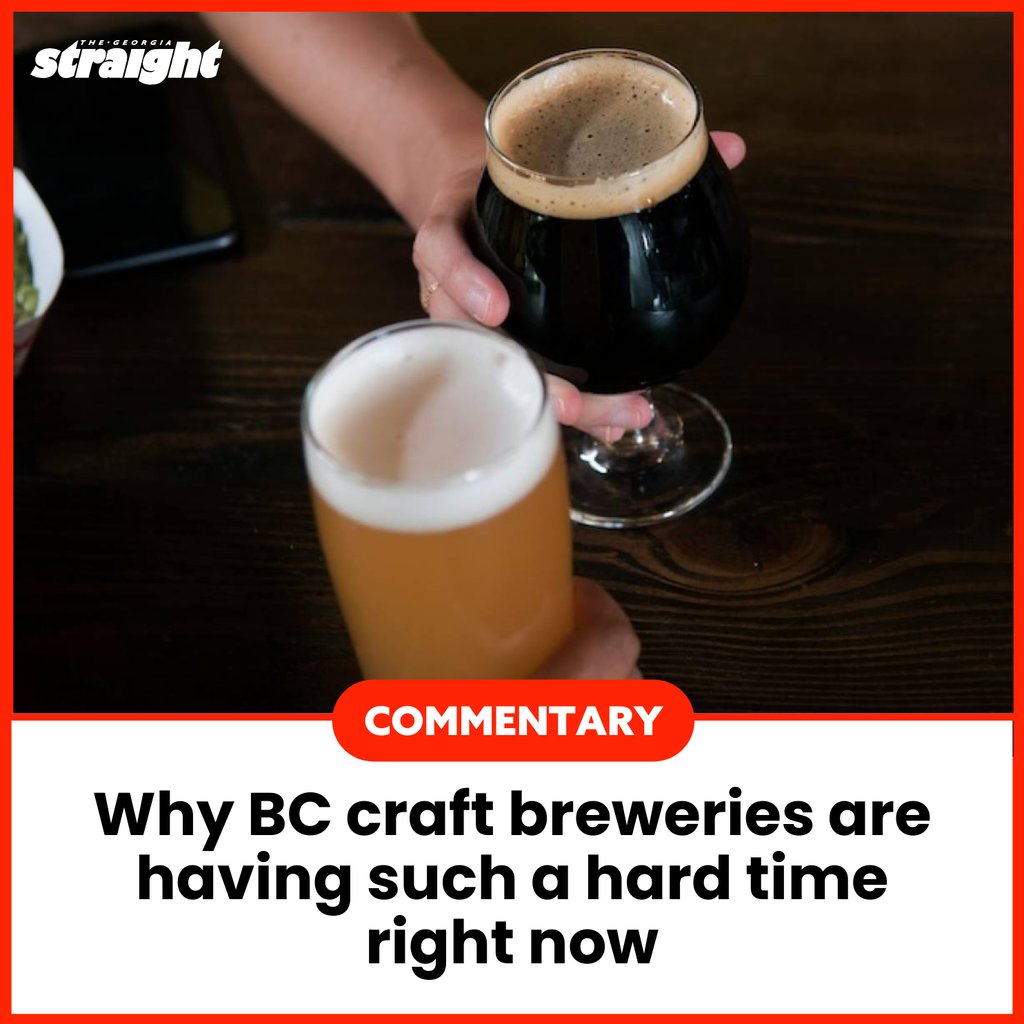 'The cost of operating a brewery has skyrocketed, but our customer base has not. There are more than 230 of us in BC...the prediction is that over 20 per cent of us will go under before the end of 2025.' Read more: straight.com/city-culture/w…