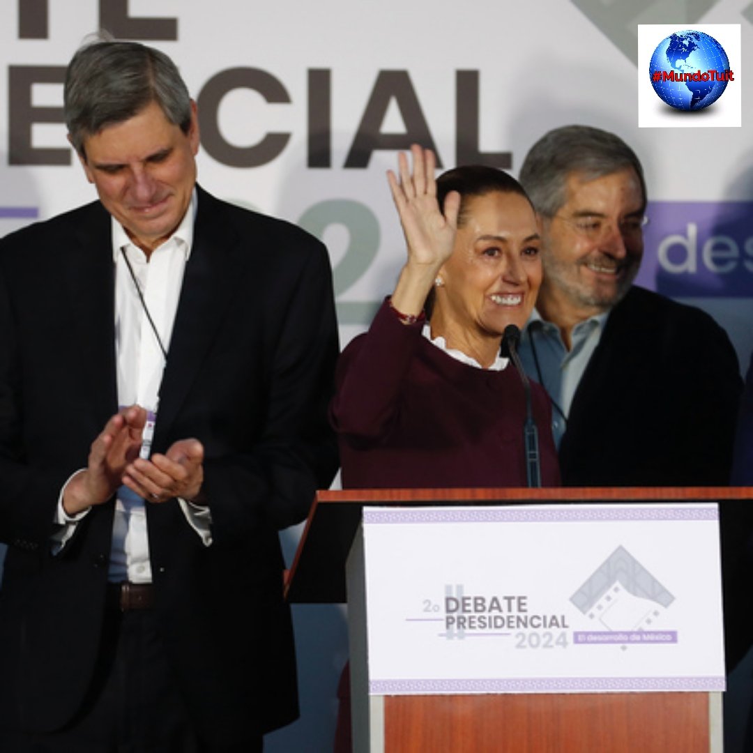 🌎#MundoTuit #30Abril 🇲🇽#México 2do Debate presidencial candidatos Claudia Sheinbaum, Xóchitl Gálvez y Jorge Álvarez , abordaron el crecimiento económico, empleo, inflación; pobreza y desigualdad; infraestructura; y cambio climático y desarrollo sustentable. #SomosPuebloUnido