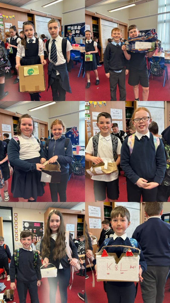 As part of our Skills moderation with our Learning Cluster, @dlivvies and @neilslandps , Room 9 P5 created bags using recycled materials. They then tested for durability using weights! #skills #moderation