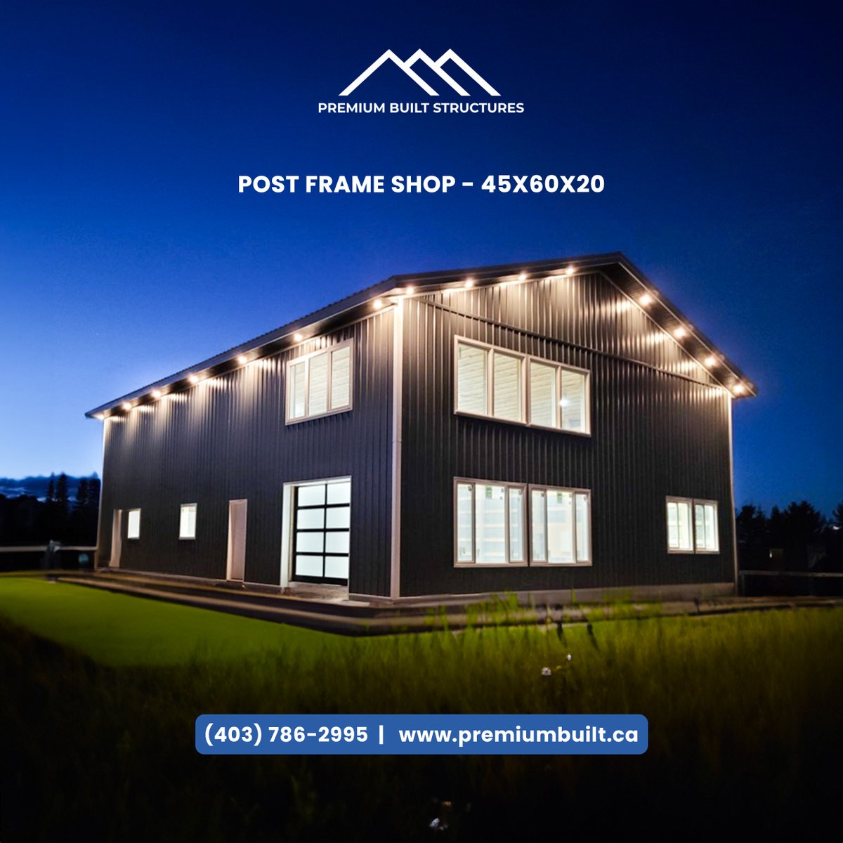 Take a look at this 45x60x20 post frame shop. Complete with sunshine doors to let in plenty of natural light. A great space for all kinds of projects or storage.
Get a quote today!

✉️ info@premiumbuilt.ca
🌐 premiumbuilt.ca

#Shouse #PostFrameBuilding #PremiumBuilt