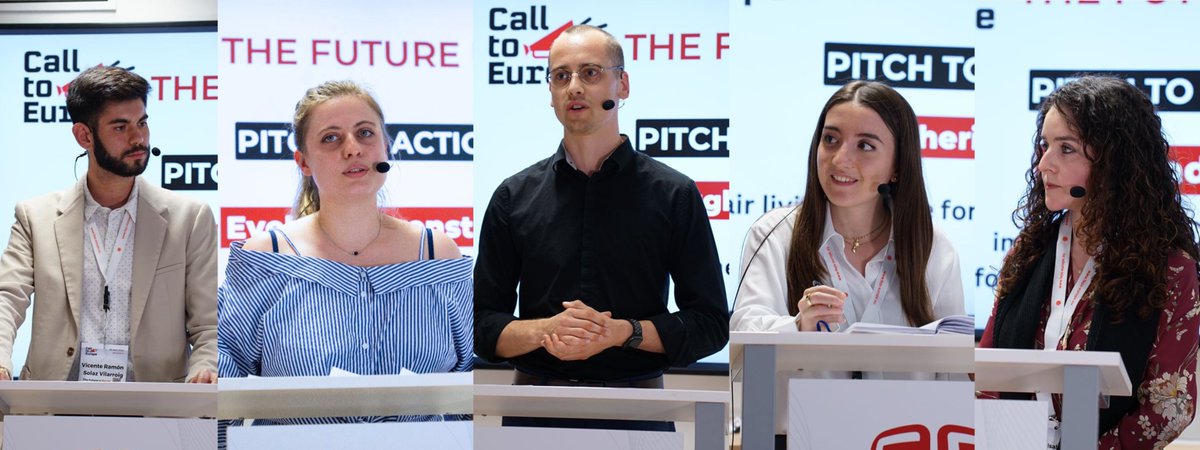 The winners present their #CallToEurope:
🔸Ana Madureira on improving EU-wide working conditions
🔸Evelyn Löwenstein on a #EUJobGuarantee
🔸Margherita Serra on a new socio-ecological contract
🔸Nils Walper on #TaxTheRich
🔸Vicente Solaz on the future of🇪🇺care & education policies