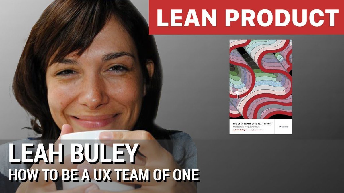 View this video of @leahbuley 's talk on How to Be a UX Team of One from @LeanProdMeetup: buff.ly/2MX2Mqd. Subscribe to my #YouTube channel to be notified of new videos from other top #ux speakers: buff.ly/2NskTkQ