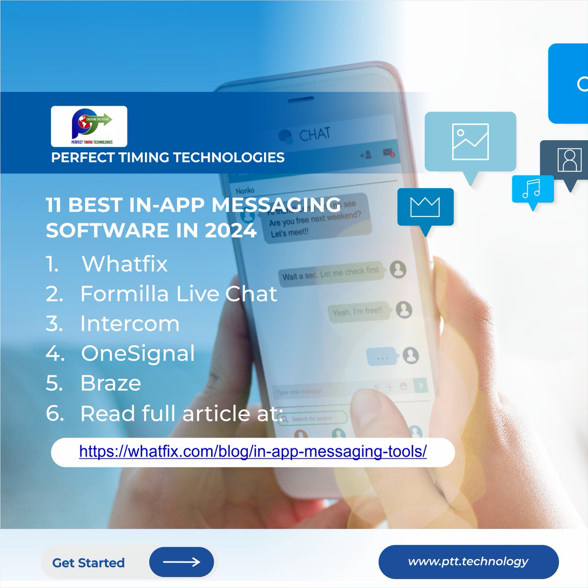 11 Best In-App Messaging Software in 2024

Read here: whatfix.com/blog/in-app-me… 

#PerfectTimingTechnologies #PerfectTimingHolding #inappmessaging #software #messagingtools #digitalcommunication #appdevelopment #customerengagement #userexperience #digitalstrategy #technology #tech