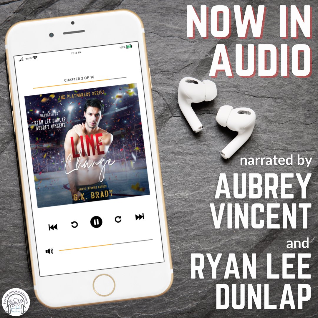 🎧New Audiobook Alert 🎧
🏒 LINE CHANGE by #GKBrady
🎤Narrated by #RyanLeeDunlap & #AubreyVincent

Listen now:
▶️audible.com/pd/Line-Change… 

#ryanleedunlap #homecookedbookspromos

#audiobook #humanvoices